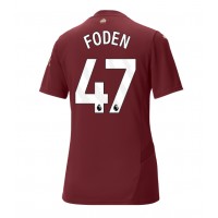 Manchester City Phil Foden #47 Tretí Ženy futbalový dres 2024-25 Krátky Rukáv